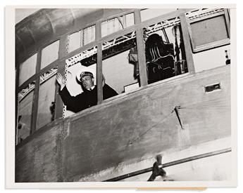 (AVIATION.) Group of press photographs relating to the Hindenburg disaster.